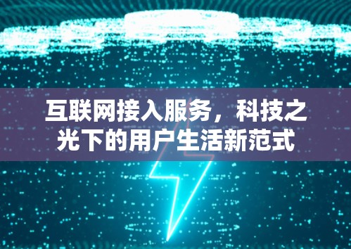 互联网接入服务，科技之光下的用户生活新范式