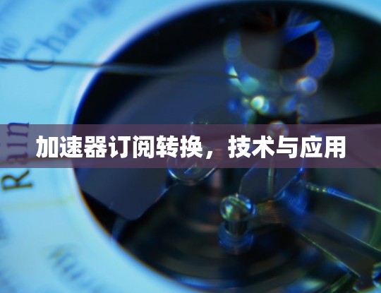 加速器订阅转换，技术与应用