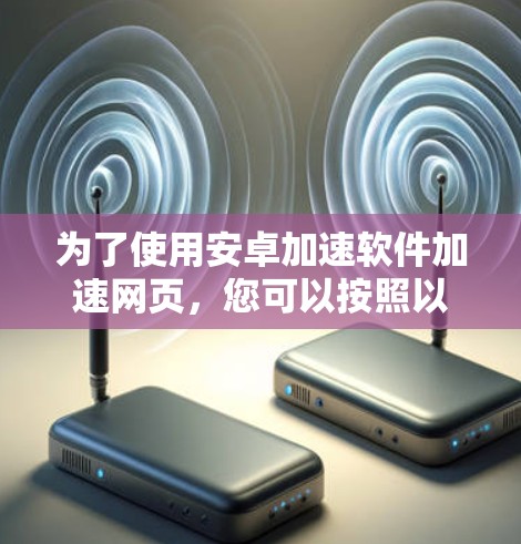 为了使用安卓加速软件加速网页，您可以按照以下步骤操作