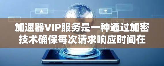 加速器VIP服务是一种通过加密技术确保每次请求响应时间在预期范围内的技术，旨在提升加速器的性能和用户体验。以下是对VIP服务的详细总结