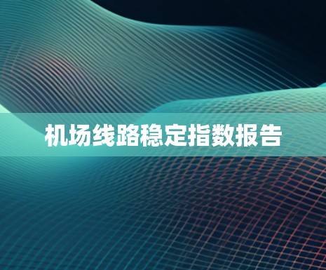 机场线路稳定指数报告