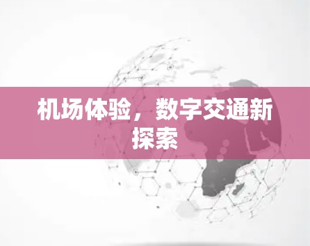 机场体验，数字交通新探索
