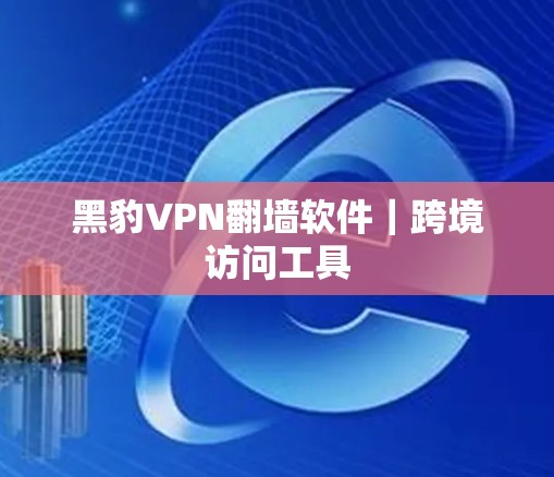 黑豹VPN翻墙软件｜跨境访问工具