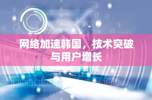 网络加速韩国，技术突破与用户增长