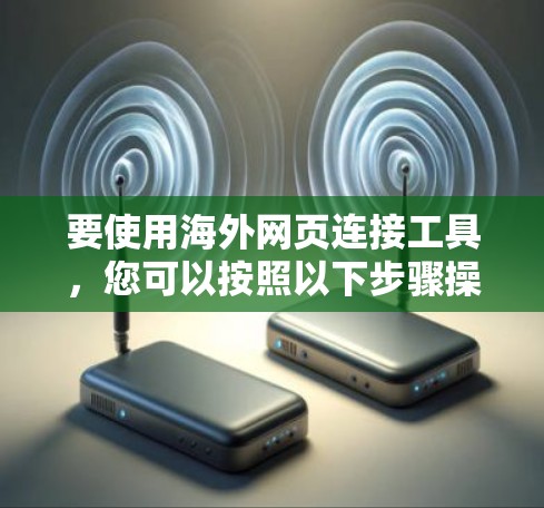要使用海外网页连接工具，您可以按照以下步骤操作