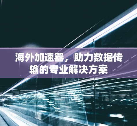 海外加速器，助力数据传输的专业解决方案
