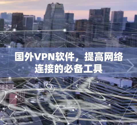 国外VPN软件，提高网络连接的必备工具