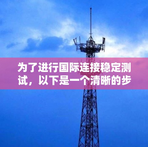为了进行国际连接稳定测试，以下是一个清晰的步骤指南