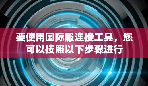 要使用国际服连接工具，您可以按照以下步骤进行
