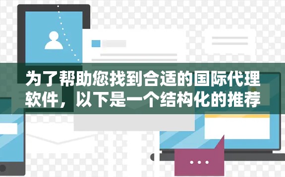 为了帮助您找到合适的国际代理软件，以下是一个结构化的推荐计划