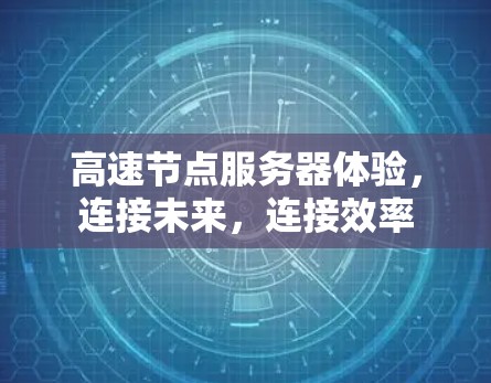高速节点服务器体验，连接未来，连接效率