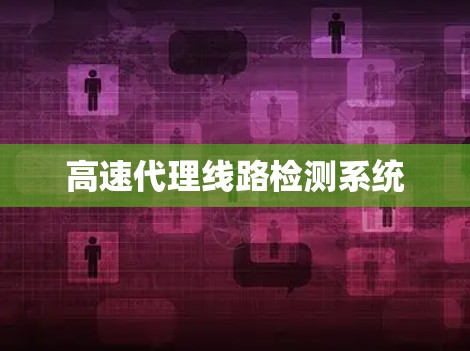 高速代理线路检测系统