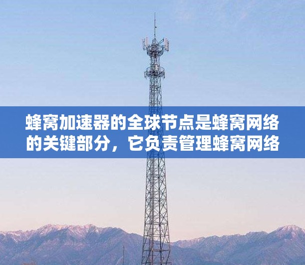 蜂窝加速器的全球节点是蜂窝网络的关键部分,它负责管理蜂窝网络的各个模块,确保数据传输的高效和稳定。以下是对蜂窝加速器全球节点的详细说明 蜂窝加速器的全球节点是蜂窝网络的关键部分,它负责管理蜂窝网络的各个模块,确保数据传输的高效和稳定。以下是对蜂窝加速器全球节点的详细说明