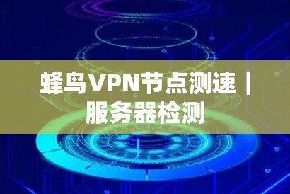 蜂鸟VPN节点测速|服务器检测 蜂鸟VPN节点测速|服务器检测