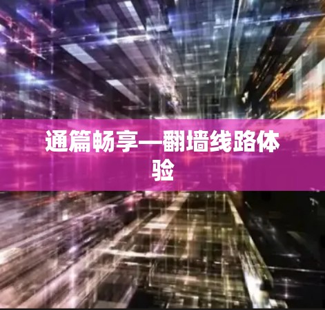 通篇畅享—翻墙线路体验