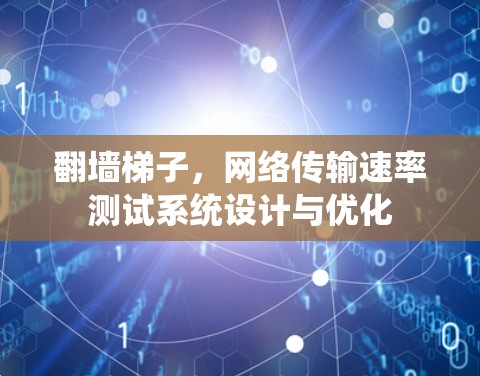 翻墙梯子，网络传输速率测试系统设计与优化