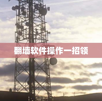 翻墙软件操作一招领 翻墙软件操作一招领