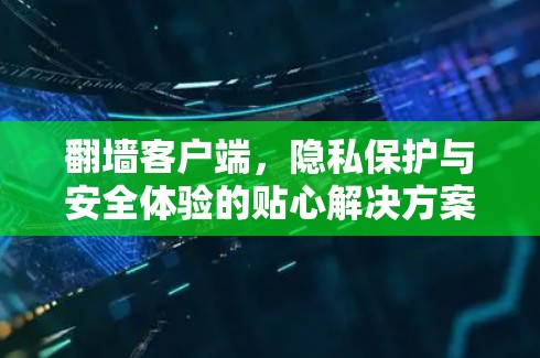 翻墙客户端，隐私保护与安全体验的贴心解决方案
