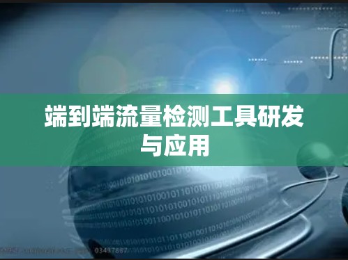 端到端流量检测工具研发与应用 端到端流量检测工具研发与应用