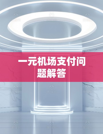 一元机场支付问题解答