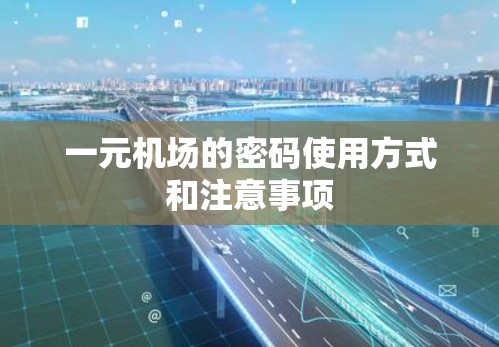 一元机场的密码使用方式和注意事项