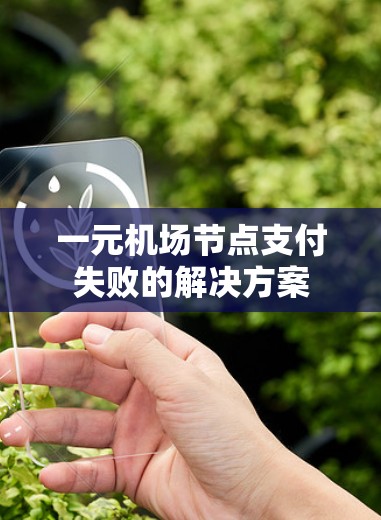 一元机场节点支付失败的解决方案 一元机场节点支付失败的解决方案