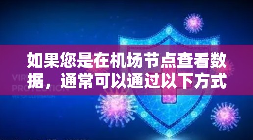 如果您是在机场节点查看数据,通常可以通过以下方式获取实时信息 如果您是在机场节点查看数据,通常可以通过以下方式获取实时信息