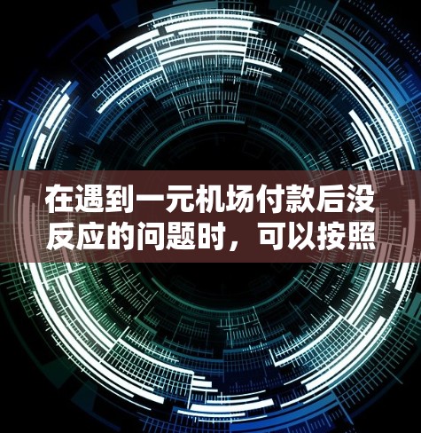 在遇到一元机场付款后没反应的问题时，可以按照以下步骤进行排查和解决问题