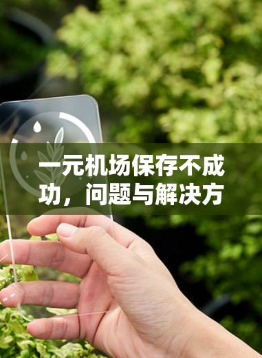 一元机场保存不成功，问题与解决方案