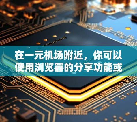 在一元机场附近，你可以使用浏览器的分享功能或专门的工具分享链接。以下是一些步骤指南