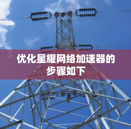 优化星耀网络加速器的步骤如下