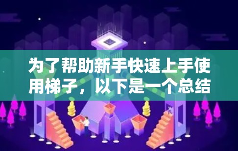 为了帮助新手快速上手使用梯子，以下是一个总结的梯子操作指南