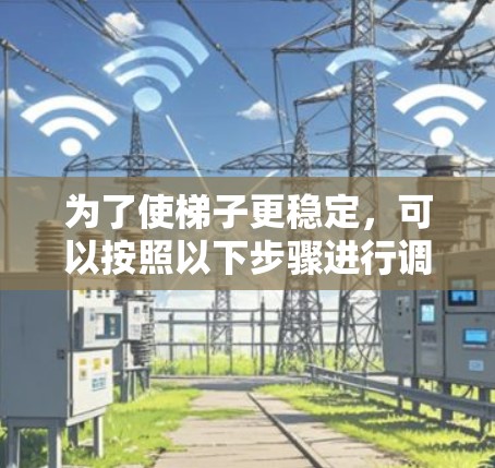 为了使梯子更稳定，可以按照以下步骤进行调整