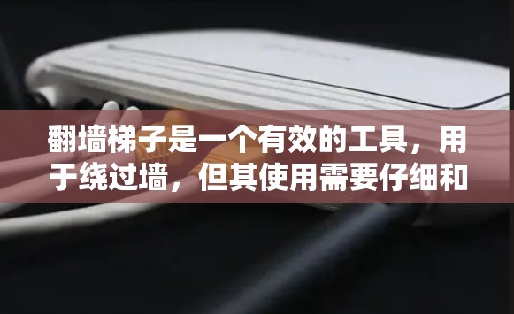 翻墙梯子是一个有效的工具，用于绕过墙，但其使用需要仔细和谨慎。以下是一个系统化的指南，帮助你稳定翻墙梯子并顺利进行翻墙