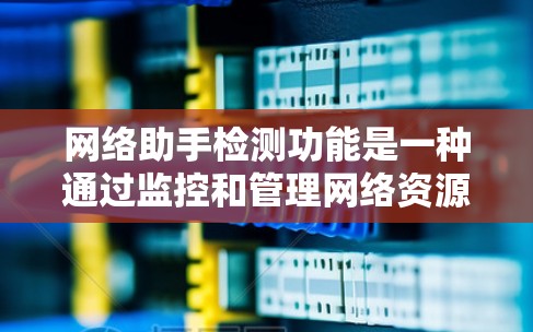 网络助手检测功能是一种通过监控和管理网络资源的能力，帮助用户实时检测到网络环境中的流量、数据、设备和稳定性等问题，从而提供有效的网络资源管理和优化。以下是对该功能的详细总结