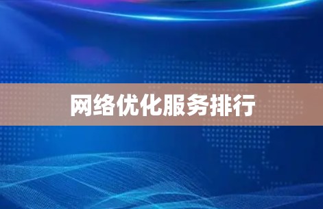 网络优化服务排行